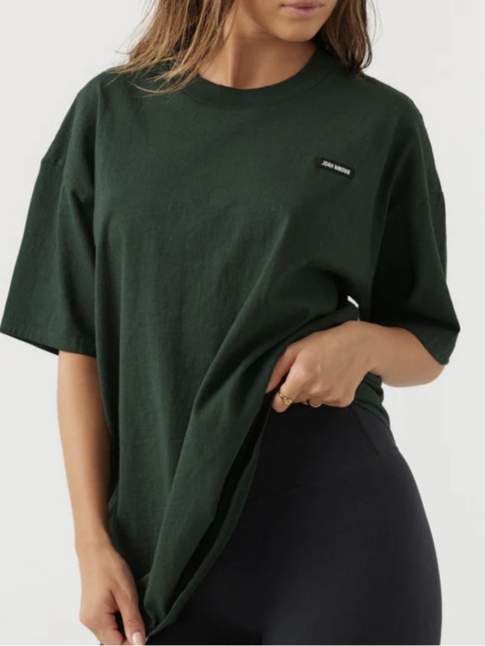 ♡Joah Brown♡ Logo Patch Crewneck Tee